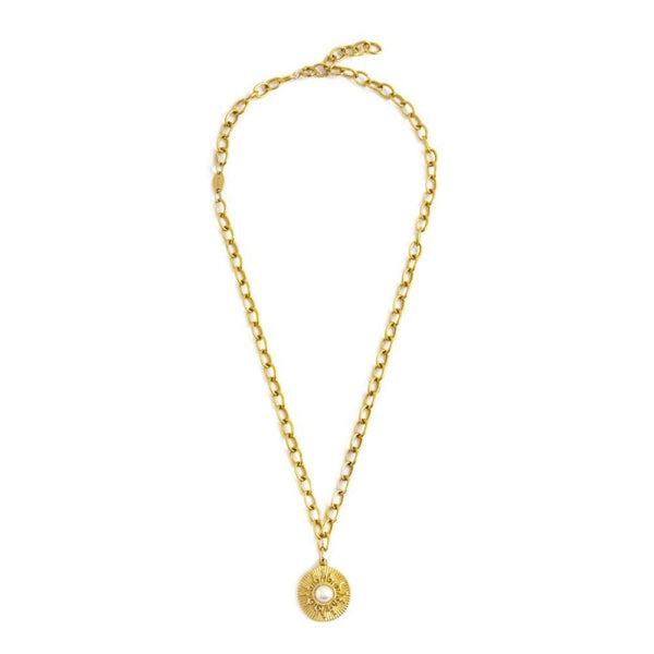 33cn0009g Collana catena con pendente sole