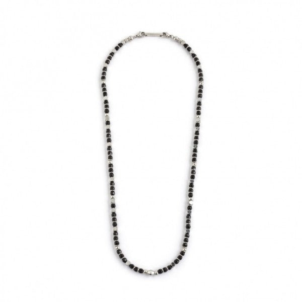 4co0116br COLLANA CON AGATA SFACCETTATA