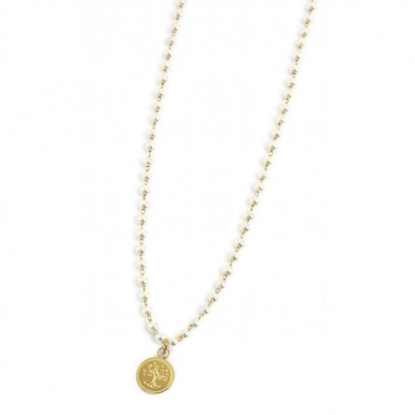 COLLANA CON PENDENTE ALBERO DEI VALORI - Gioielleria Fondente