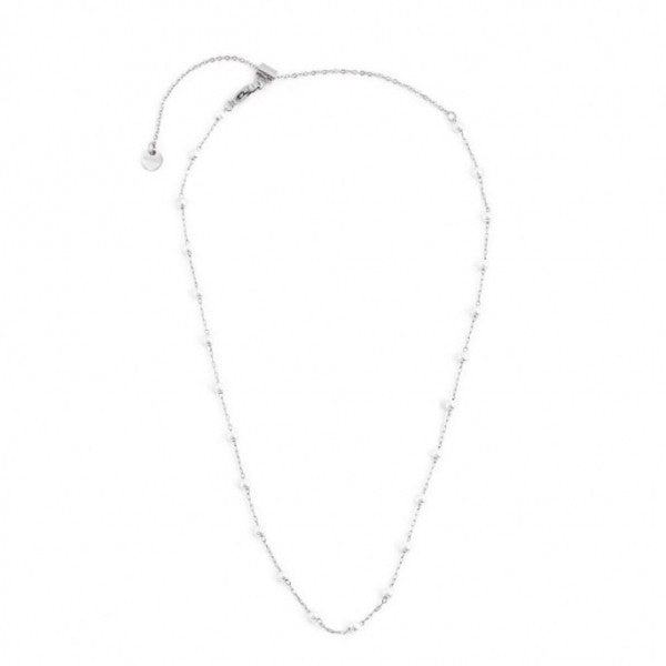 2CA0031-W COLLANA CON PERLE 3.30MM CATENA 44CM 