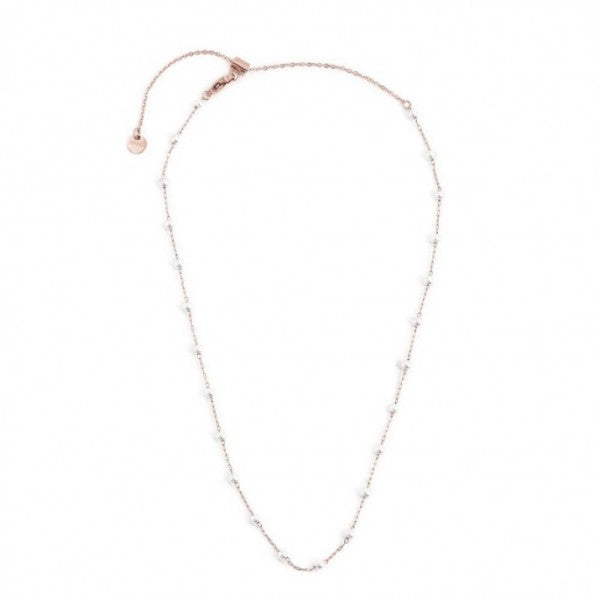 2CA0031R-W COLLANA CON PERLE 3.30MM CATENA 44CM