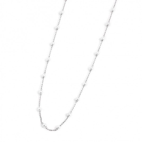 COLLANA CON PERLE 3.30MM - Gioielleria Fondente