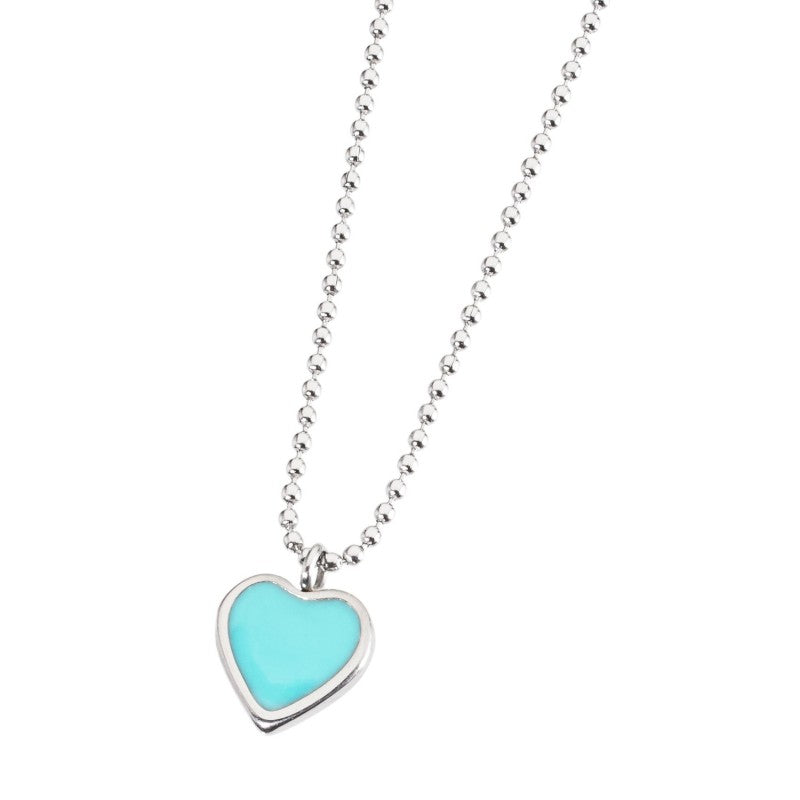 18cn029t Collana con piccolo cuore smaltato