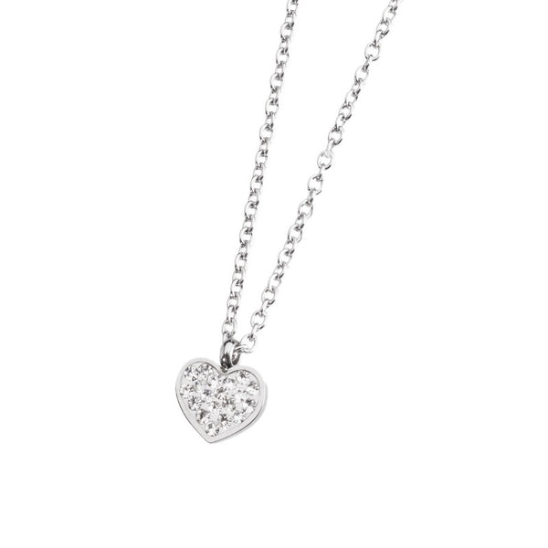 18cn039 Collana cuore con strass