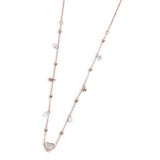 15CN033R-W COLLANA CUORE MADREPERLA PENDENTE