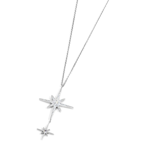 33cn0007 Collana doppio pendente rosa dei venti