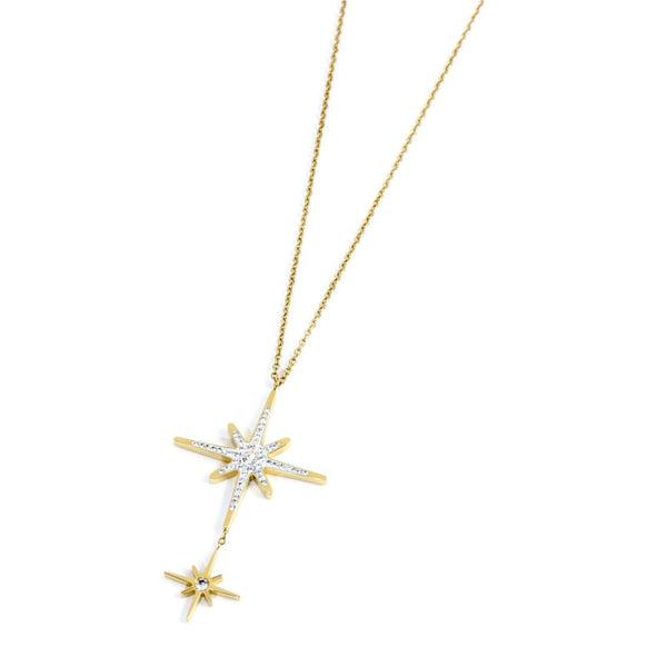 33cn0007g Collana doppio pendente rosa dei venti