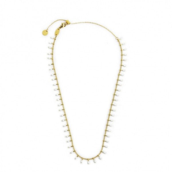 18cn097g-w Collana con catena grumetta
