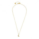 18CN085G COLLANA LUNA PENDENTE CON ZIRCONE BLU 