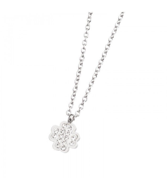 18cn042 Collana con quadrifoglio