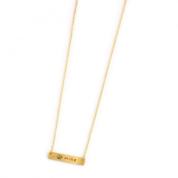 Gioielleria Fondente Collana con targhetta "Love"