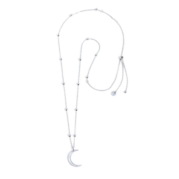 33co0012 Collana pendente luna con madreperla