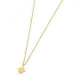 Collana Rosa Dei Venti Pendente Con Zircone Viola - Gioielleria Fondente