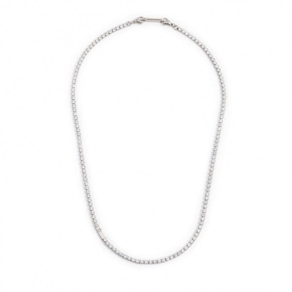 1co0047-w Collana con catena tennis