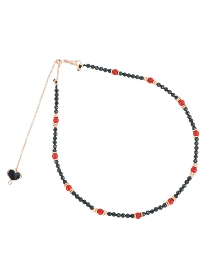 Girocollo "Spinello e Corniola" - Gioielleria Fondente