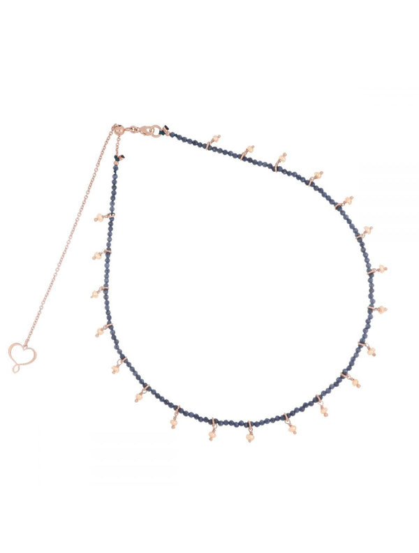 Girocollo chocker Zaffiro e Perla - Gioielleria Fondente