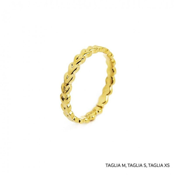 18an098g Anello trama chevron