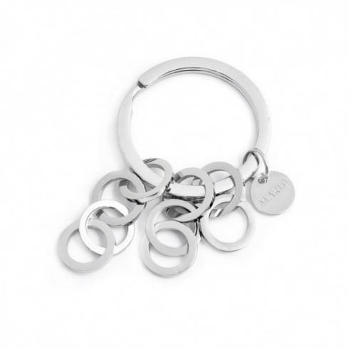 12pc007 Portachiavi con catene e anelli piccoli