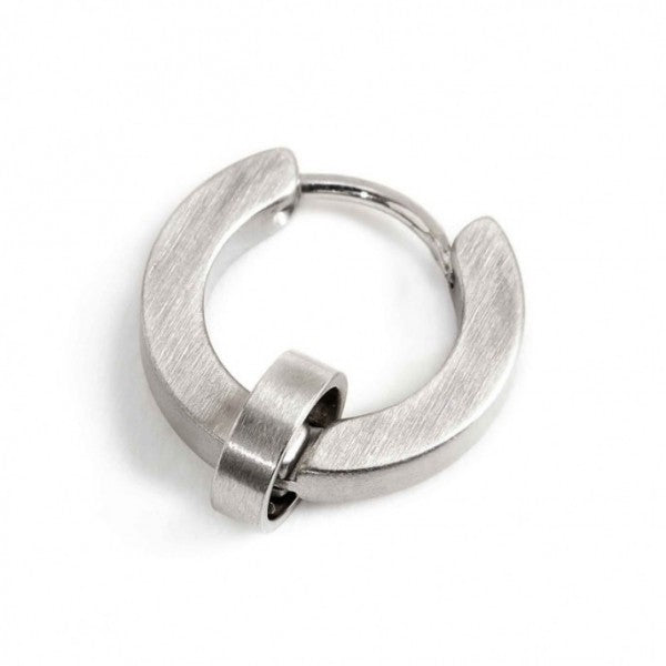 1or0007st ORECCHINO CERCHIO ACCIAIO 14MM