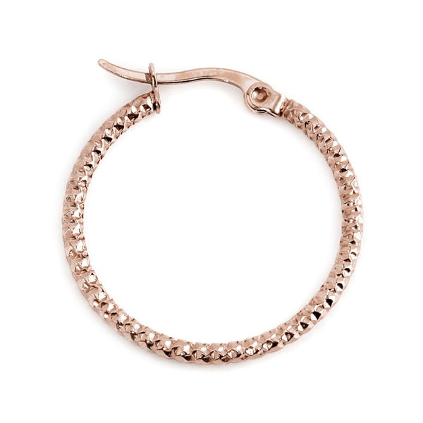 2or0070r Mono Orecchino cerchio martellato