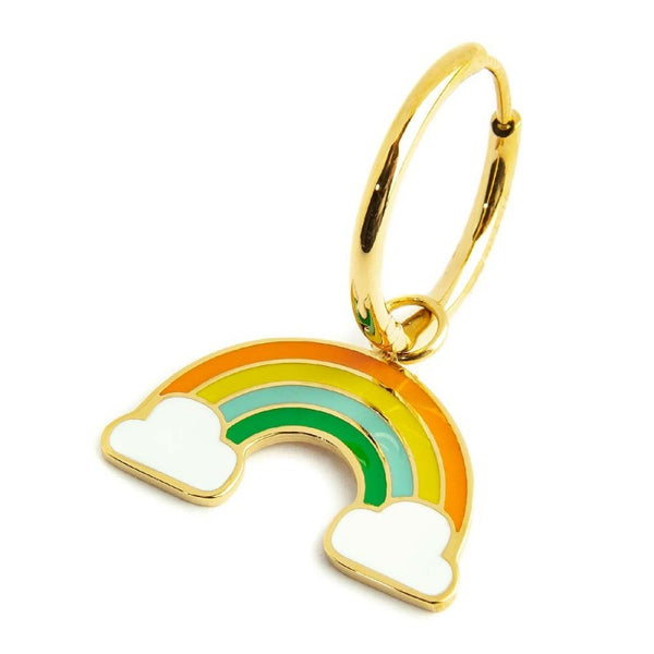 18or071g Mono Orecchino con pendente arcobaleno