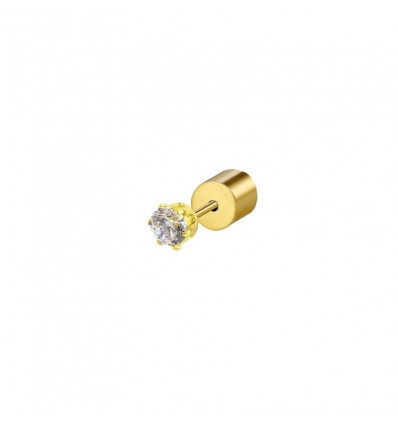 2or0091g-w Orecchino con zircone bianco