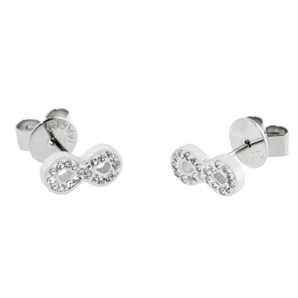 18or040 Orecchini infinito con strass
