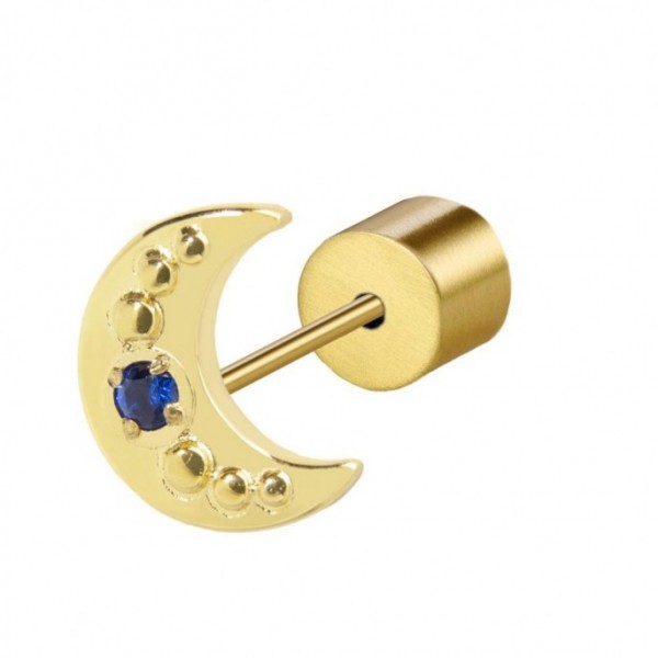 18OR083G ORECCHINO A LOBO LUNA