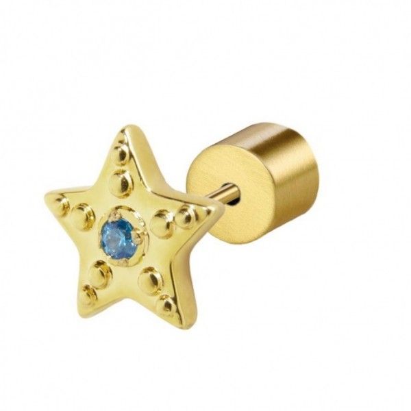 18OR084G ORECCHINO A LOBO STELLA