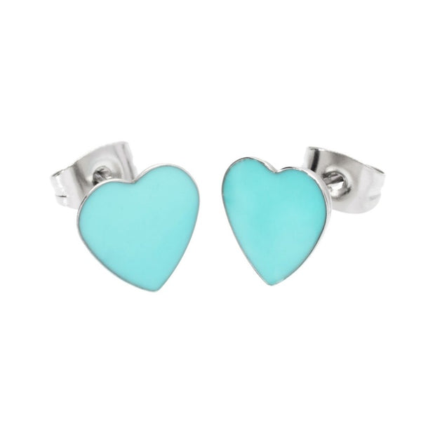 18or011t Orecchino cuore smalto