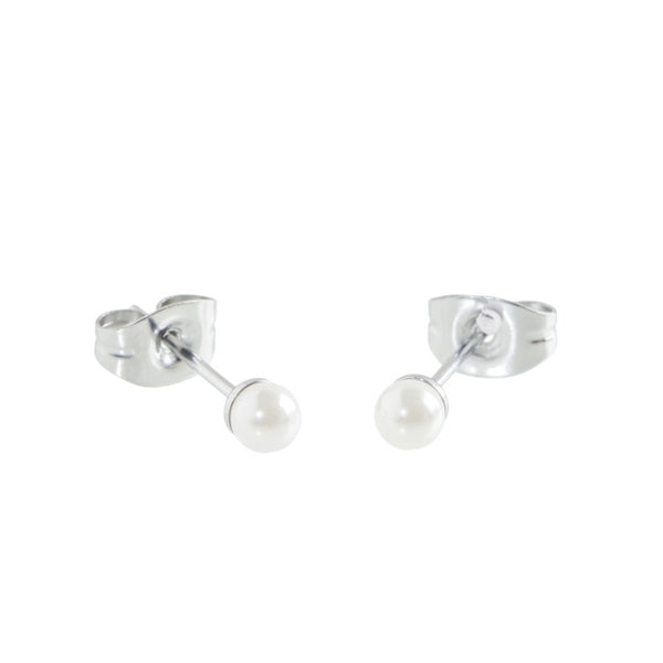5or0040w-4 Orecchino lobo con perla
