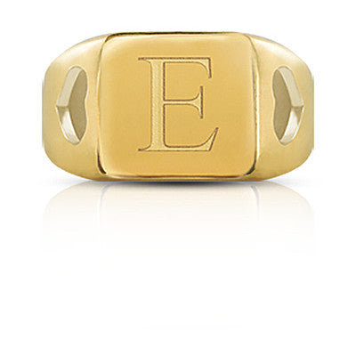 Anello icon "E" - Gioielleria Fondente
