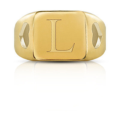 Anello icon "L" - Gioielleria Fondente